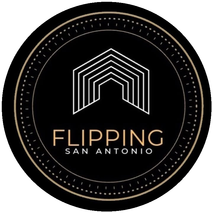 Flipping San Antonio gold and black badge logo